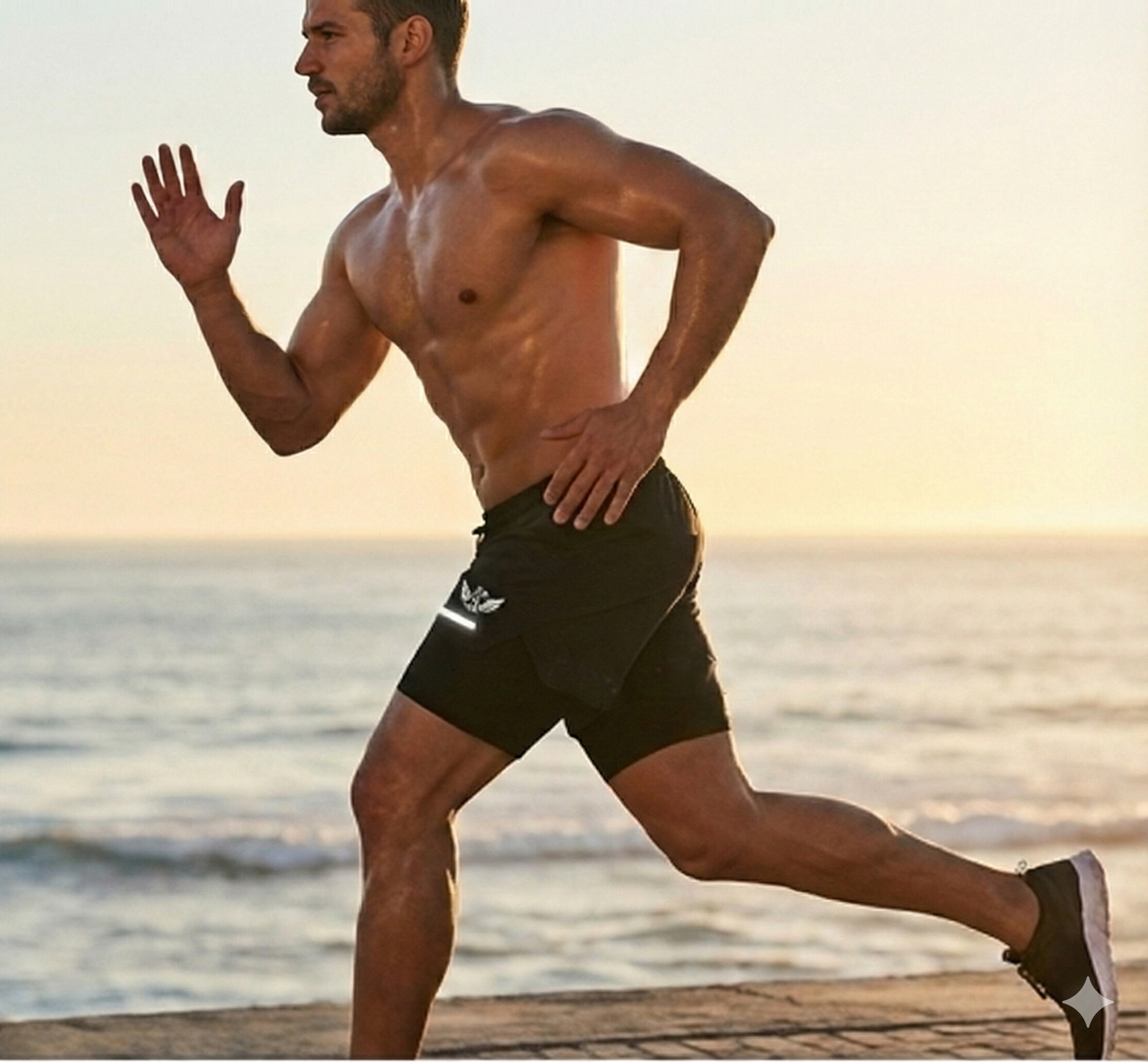 XIMERIK Men’s 2-in-1 Gym Shorts with Compression Liner, Quick-Dry Athletic Running Shorts for Men, Training, Workout, Fitness