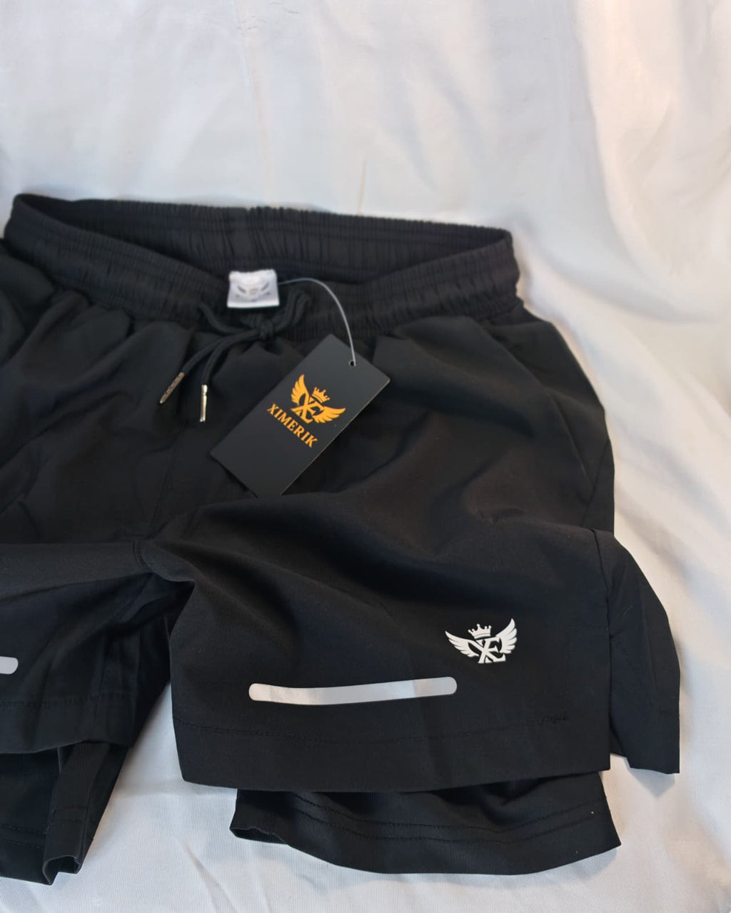 XIMERIK Men’s 2-in-1 Gym Shorts with Compression Liner, Quick-Dry Athletic Running Shorts for Men, Training, Workout, Fitness